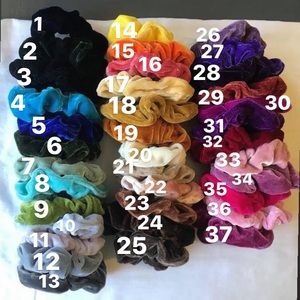 ONLY $1 - Velvet Scrunchies (5/$5) - mix n’ match